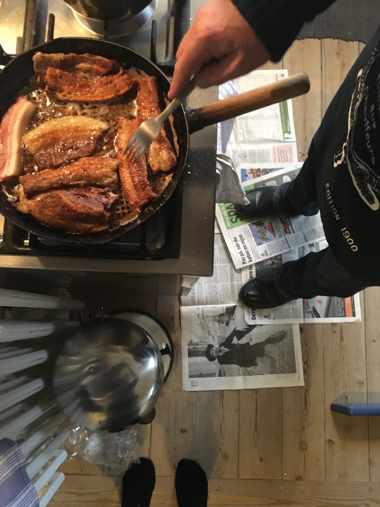 frying up din din: thanks H-E for trying to teach me life skills