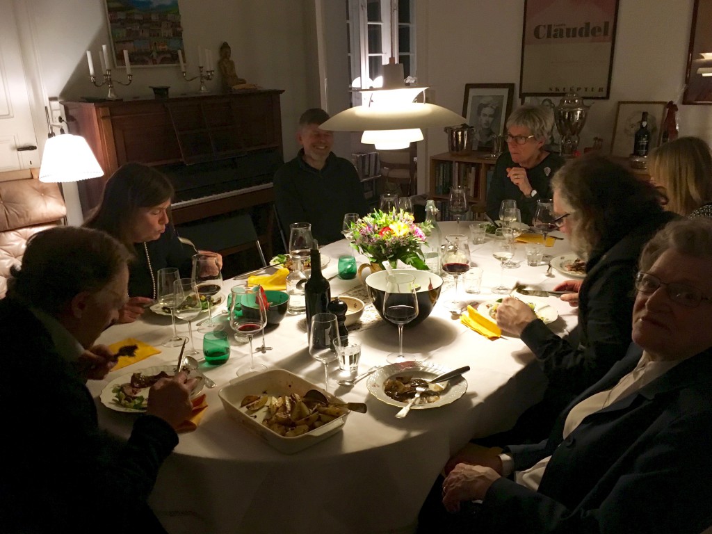 the crew around the table