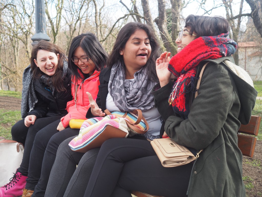 candid laughter (thanks random stranger dude for not running away with my camera)